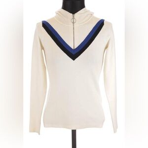 Sandro chevron hooded sweater